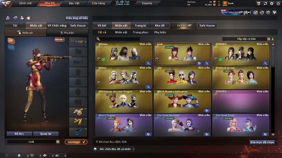 shop acc cf uy tin gia re